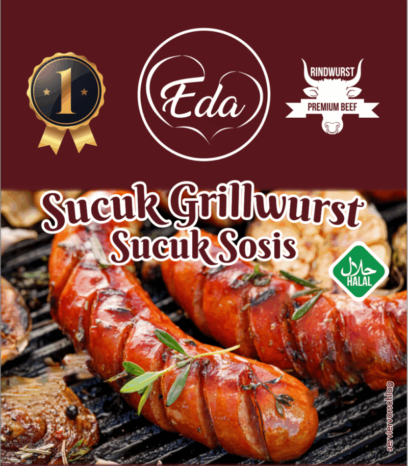 Halal Sucuk Grillwurst – 500g | Orientalisch gewürzt, aus 100 % Rindfleisch