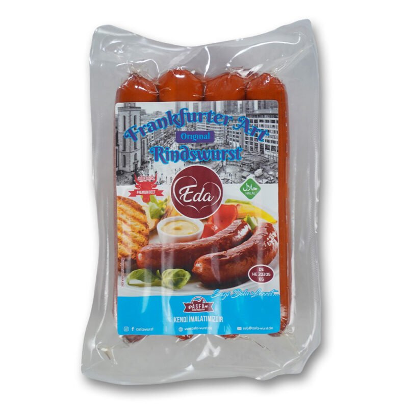 Halal Rindswurst – Frankfurter Art, 700g | Klassische Grillwurst aus Rindfleisch – Bild 2